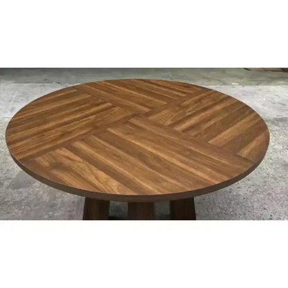 Phoebe Round Dining Table with Curved Legs for Dining Room