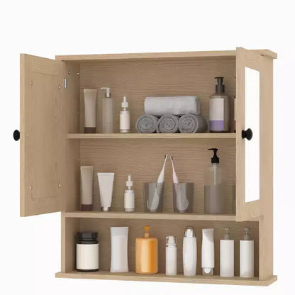 Meuble de rangement mural de salle de bain, organiseur 2 niveaux au-dessus des toilettes, armoire en bois étanche pour salle de bain, cuisine, salon
