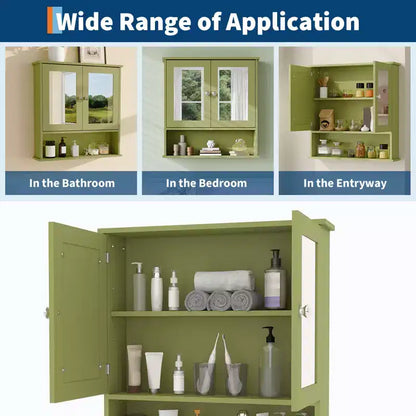 Meuble de rangement mural de salle de bain, organiseur 2 niveaux au-dessus des toilettes, armoire en bois étanche pour salle de bain, cuisine, salon