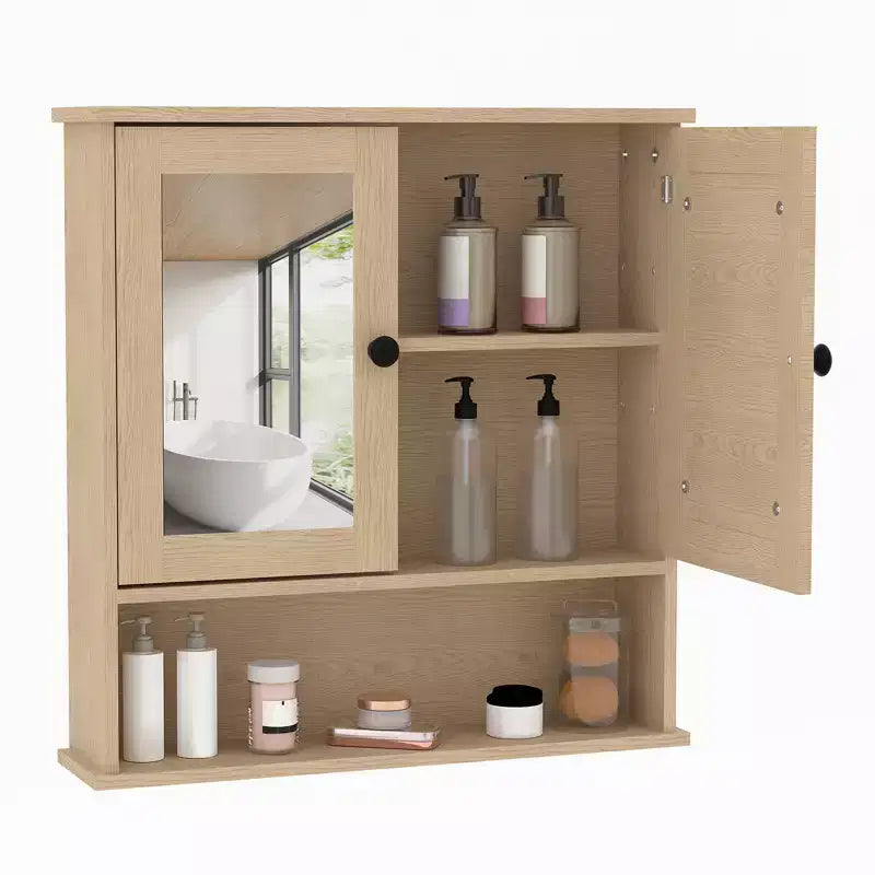 Meuble de rangement mural de salle de bain, organiseur 2 niveaux au-dessus des toilettes, armoire en bois étanche pour salle de bain, cuisine, salon