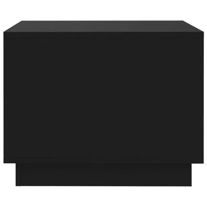 Table basse LED moderne bois d'ingénierie blanc 50x50x40 cm