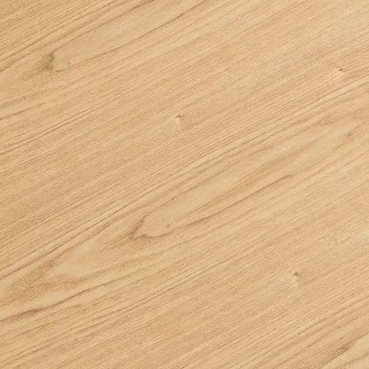 Table basse ovale moderne en placage de bois de 100 cm avec base en MDF