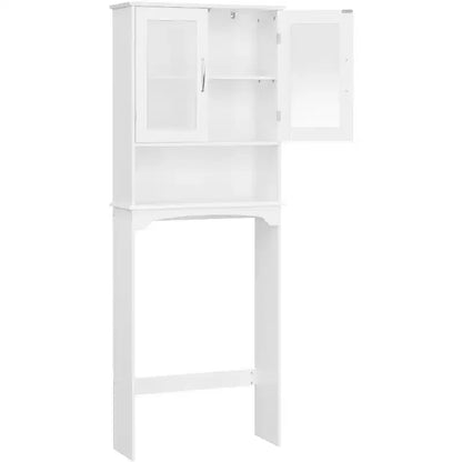 Meuble de rangement sur pied au-dessus des toilettes avec étagère pour salle de bain